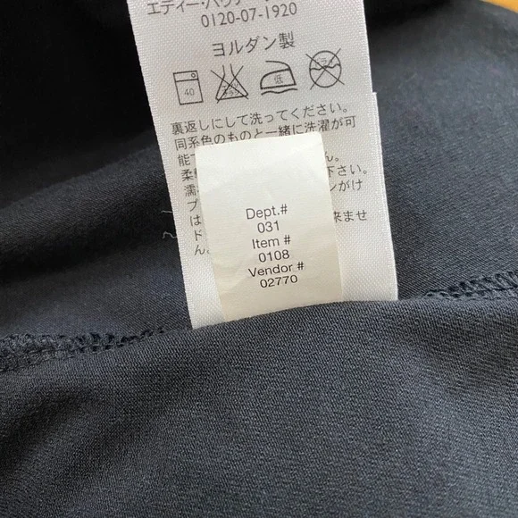 Eddie Bauer Surplice Midi Dress Womens M Black Sleeveless Empire Waist Classic - Picture 7 of 7